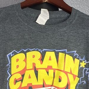 VIntage  Gray  Medium PreOwned T-Shirt-Brain Candy Live
